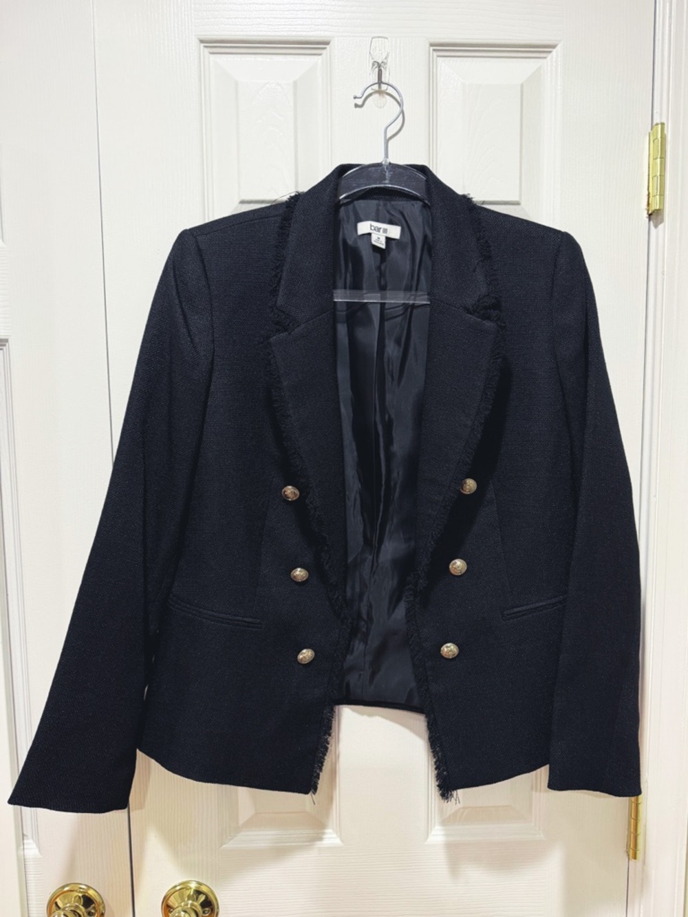 NWOT Bar III Black Tweed Blazer - Size Medium